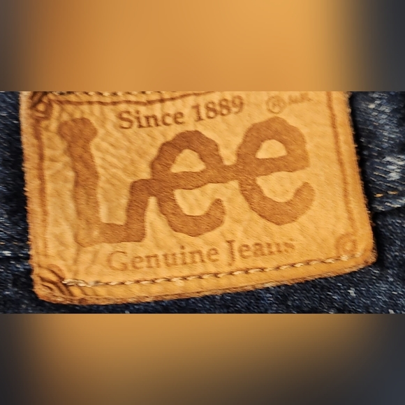 Vintage 1970's Lee's Acid Washed Jeans - Size 34/32 (read description) - Blue - Picture 4 of 10